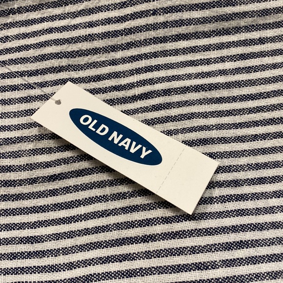 OLD NAVY Striped Waist Defined Faux Wrap Jumpsuit - Picture 9 of 13